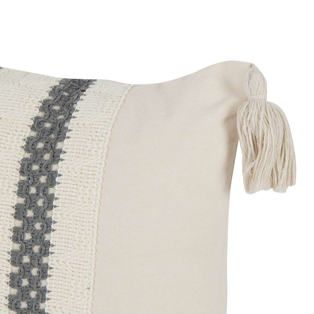 Coussin Hampton gris 18 7/8 po x 11 3/8 po ASTELLA