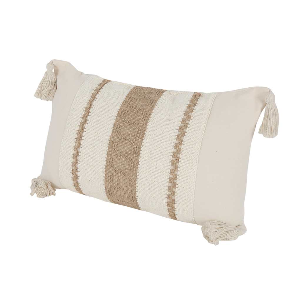 Coussin Hampton beige 19 5/8 po x 11 3/4 po ASTELLA