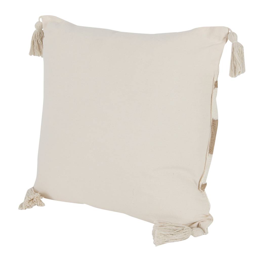 Coussin Hampton beige 17 3/4 po x 17 3/4 po ASTELLA