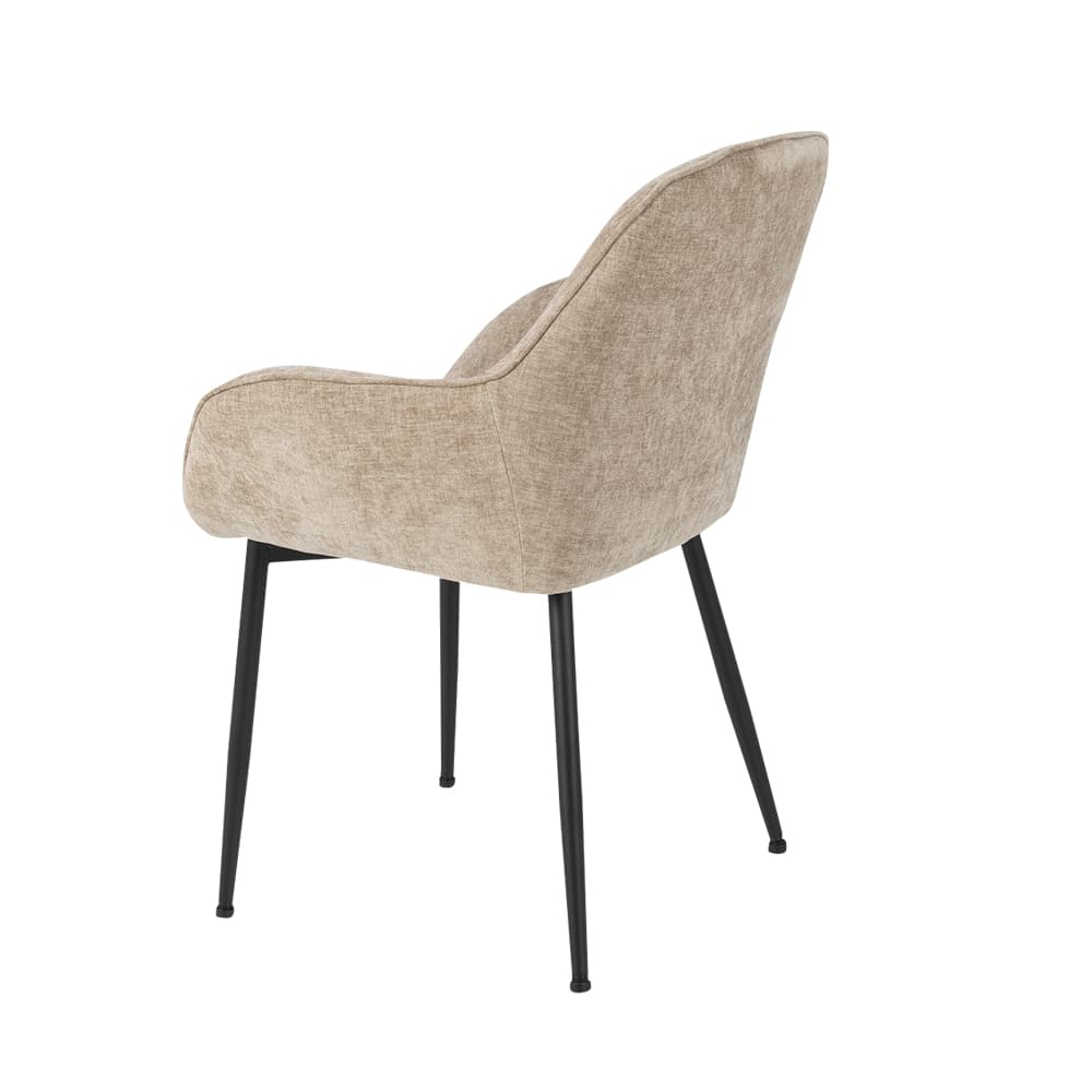 Chaise de salle à manger Barcelone taupe ASTELLA