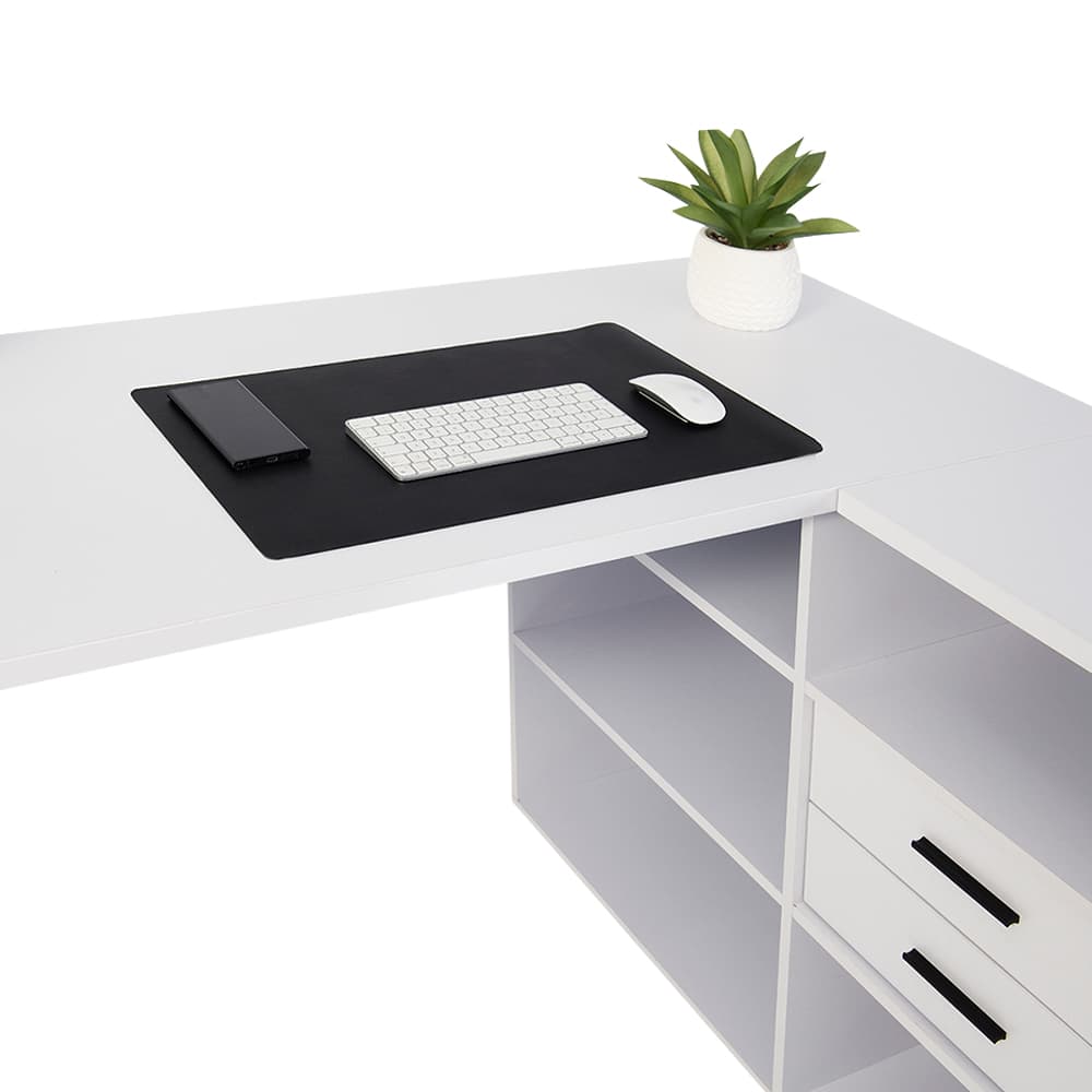 Non-Slip Desk Pad Protector Black 35 in. x 16 7/8 in.