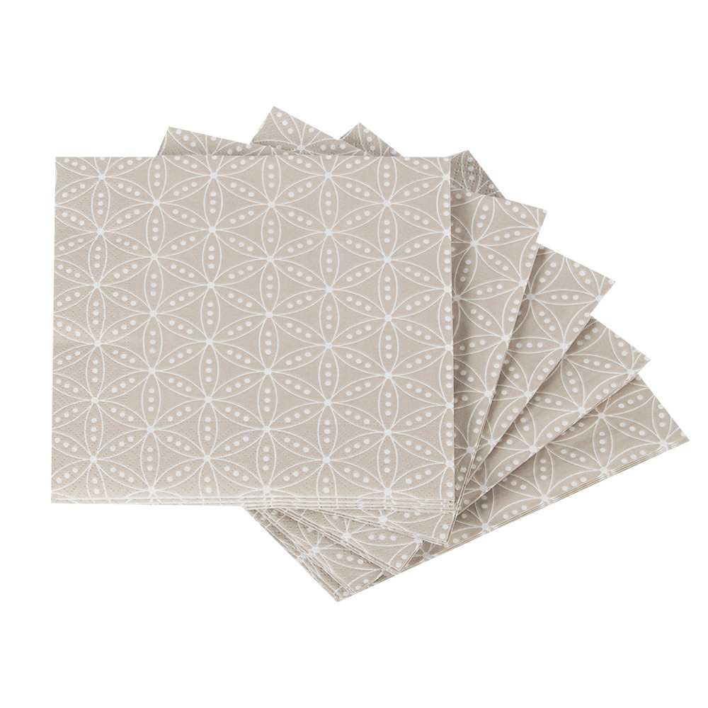 Serviettes de table Motif géométrique Pqt/20