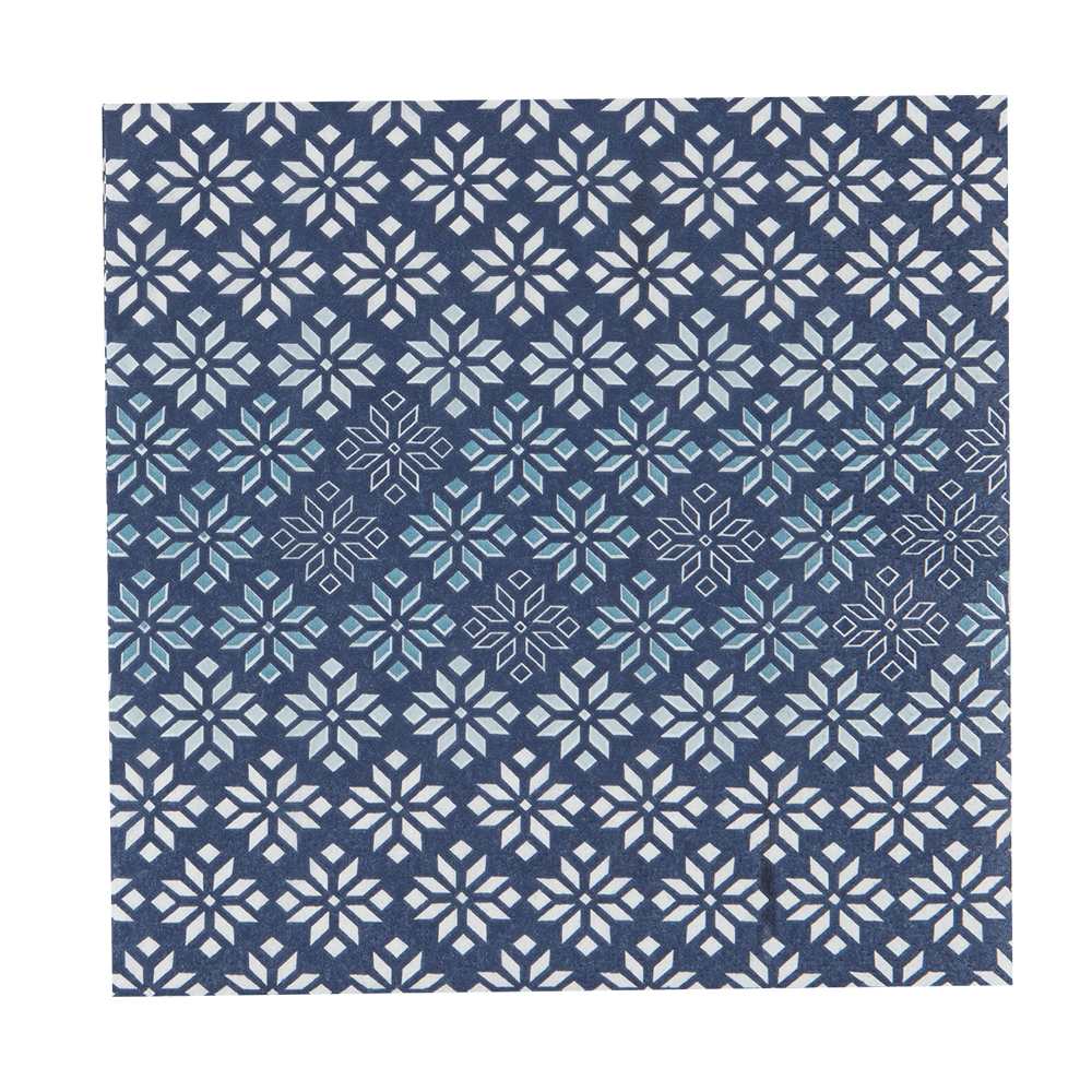 Serviettes de table Fleurs bleues Pqt/20