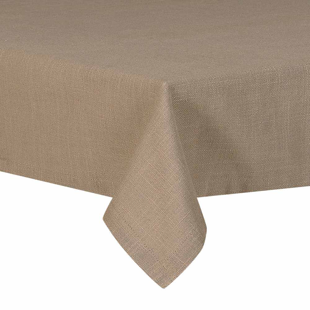 Nappe rectangle en coton beige 54&nbsp;3/8&nbsp;po&nbsp;x&nbsp;88&nbsp;5/8po