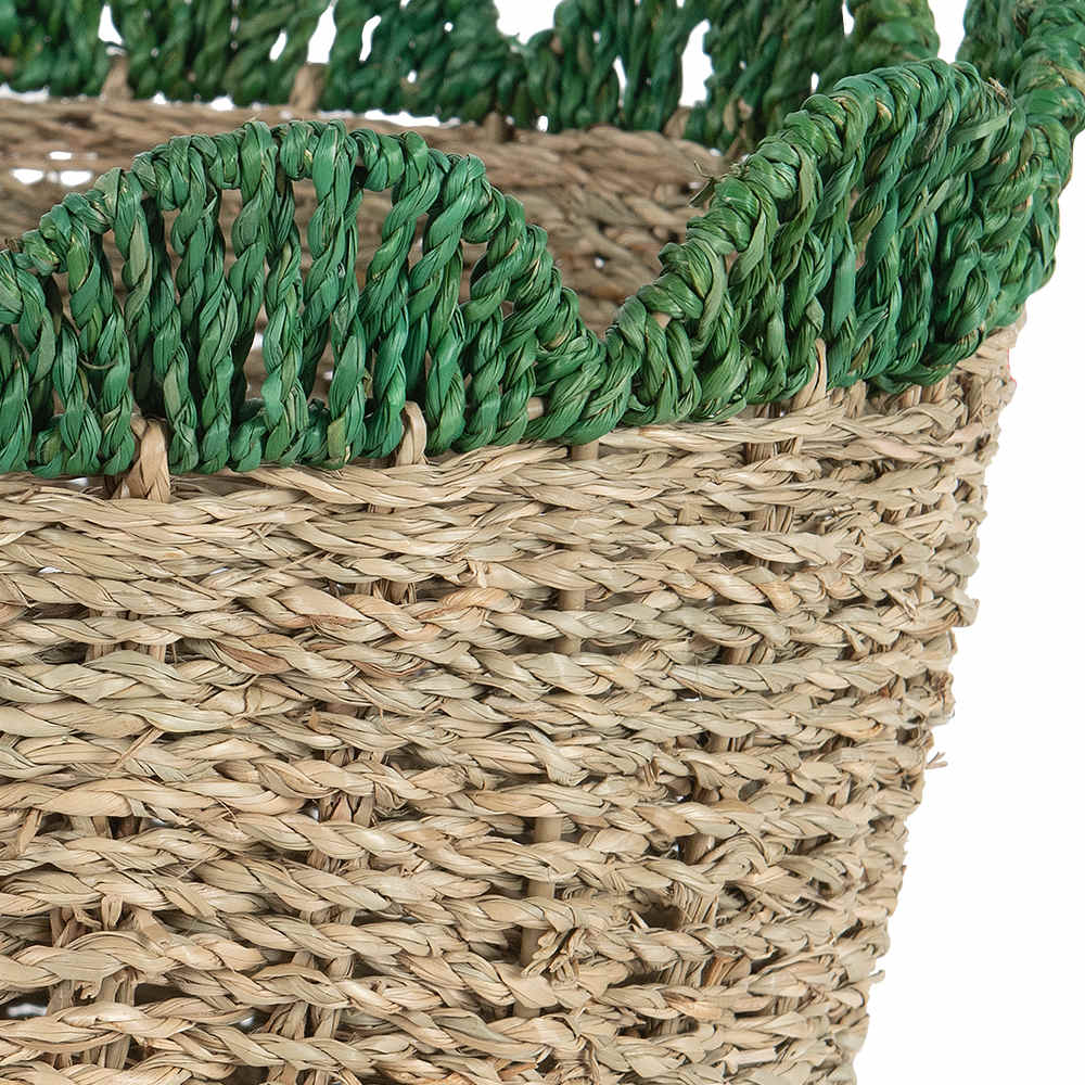 Panier de rangement en fibres naturelles 9 1/2 po VERTUO
