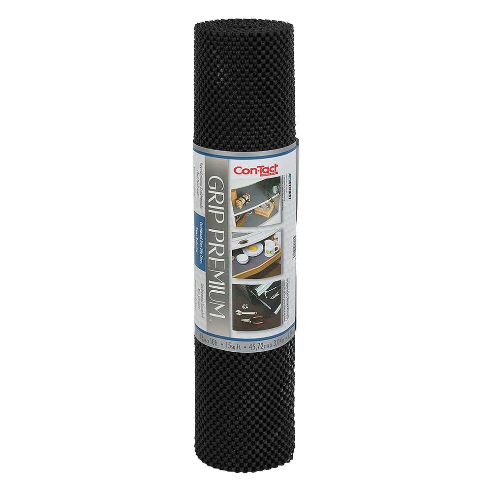 Grip Prints Shelf Cover 18&nbsp;in.&nbsp;x&nbsp;4 ft. Black