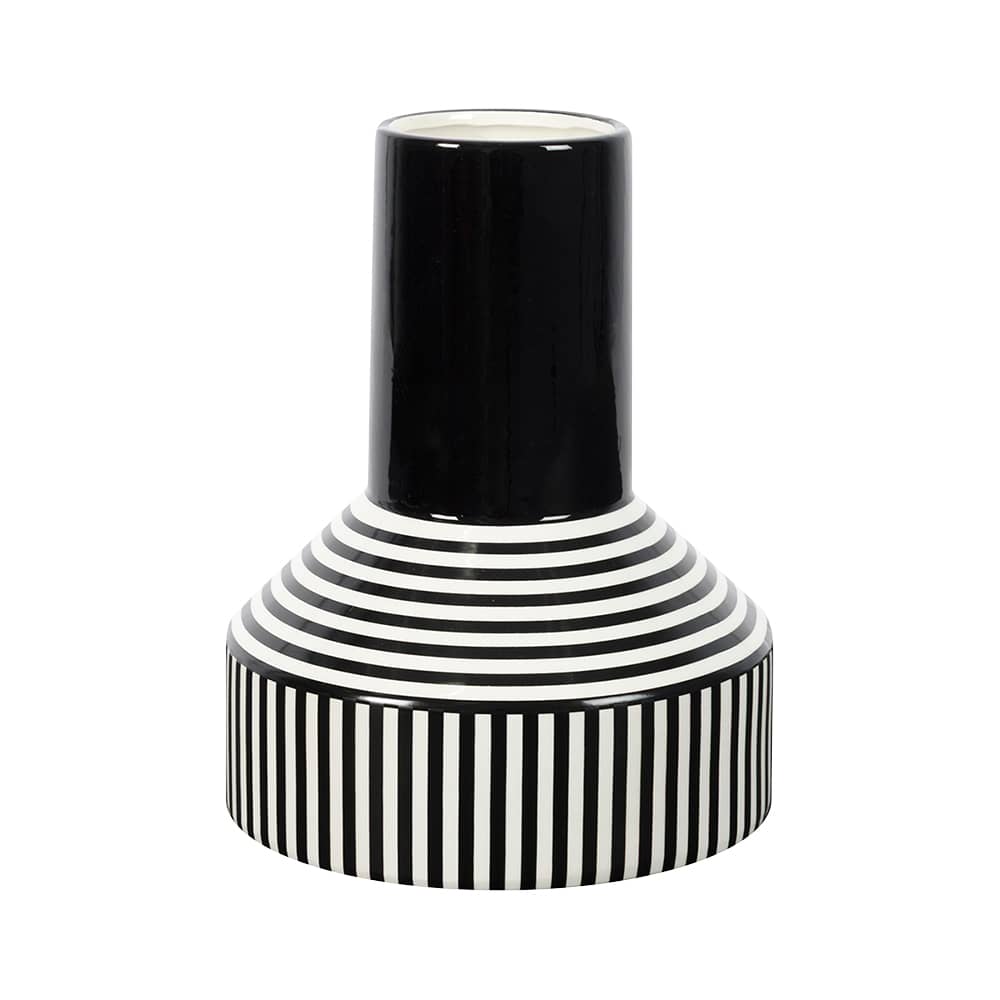 ASTELLA Decorative Ceramic Vase Black & White
