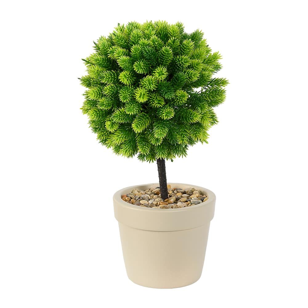 Plante artificielle topiaire avec pot beige ASTELLA