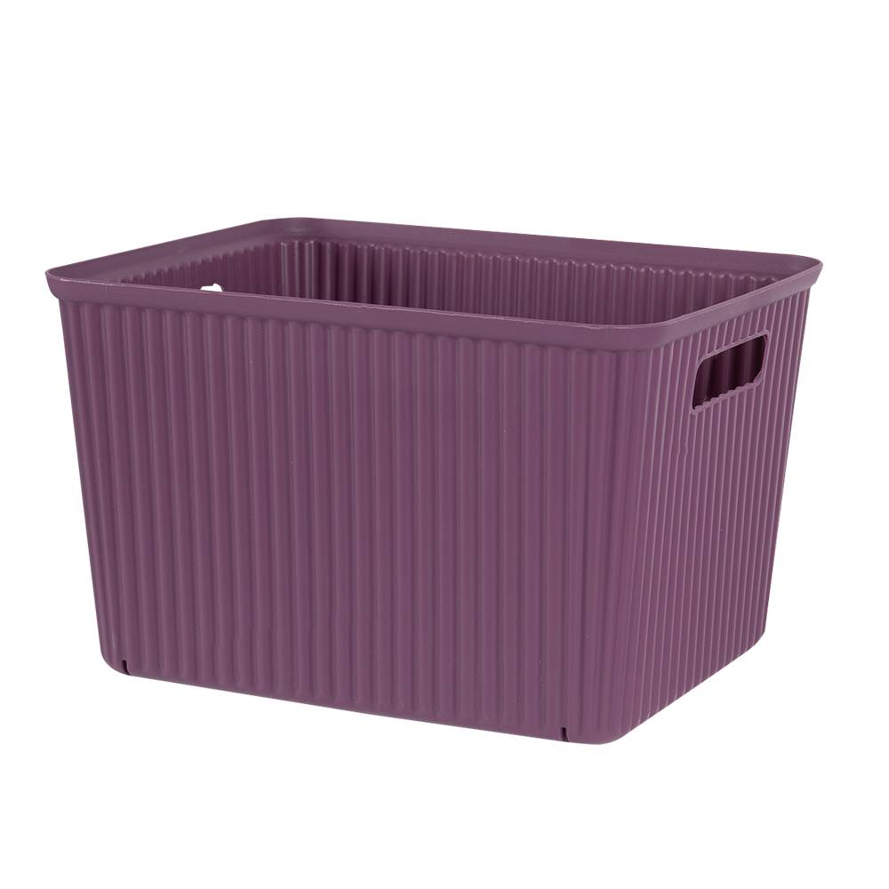 Bac de rangement en plastique bordeaux 18 L