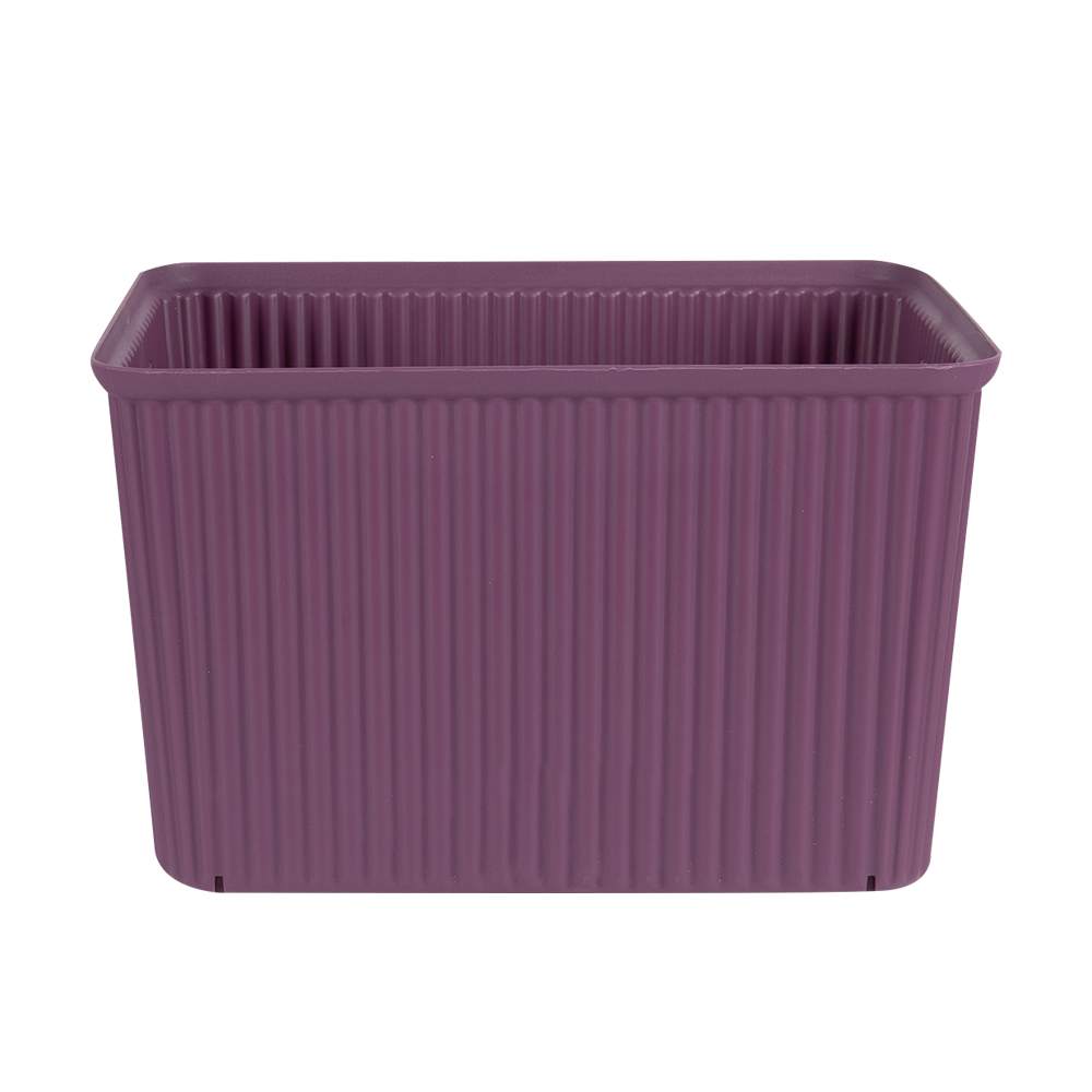 Bac de rangement en plastique bordeaux 18 L