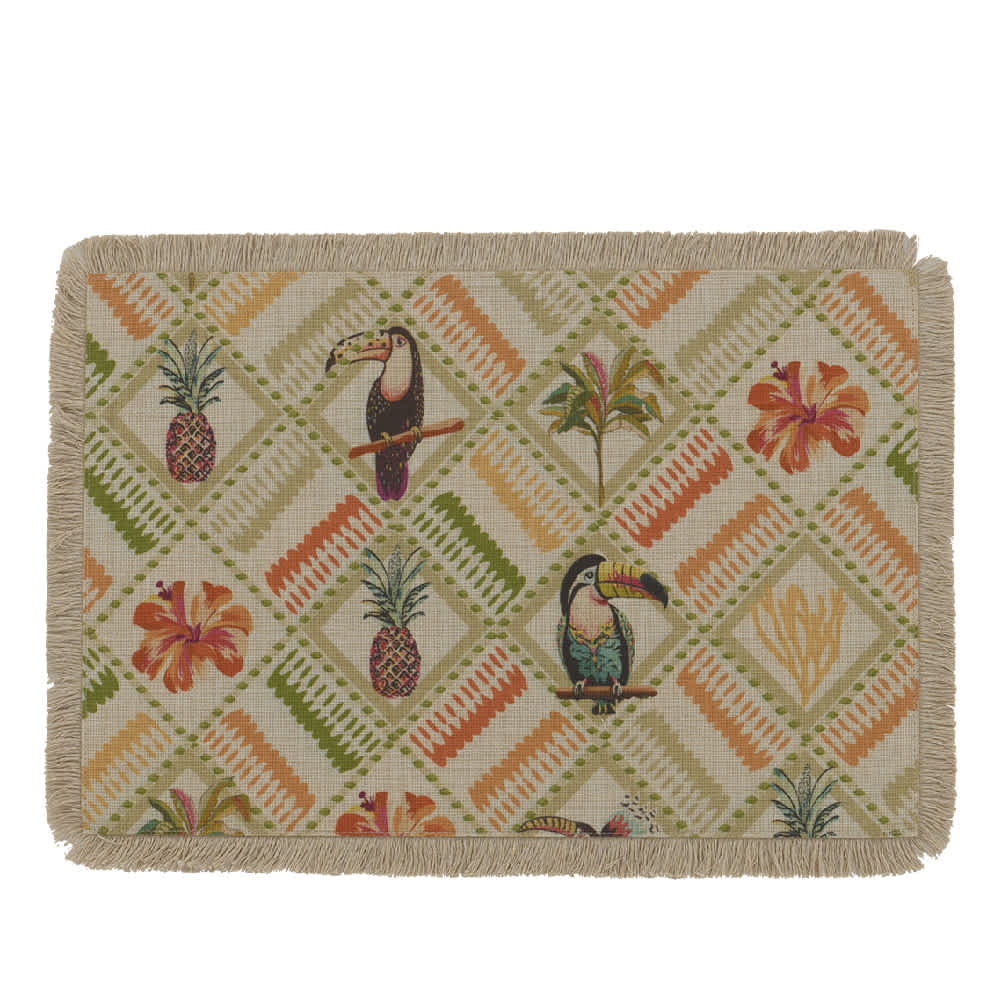 ASTELLA Rectangular Placemat Toucans 17 3/4 in. x 11 3/4 in.