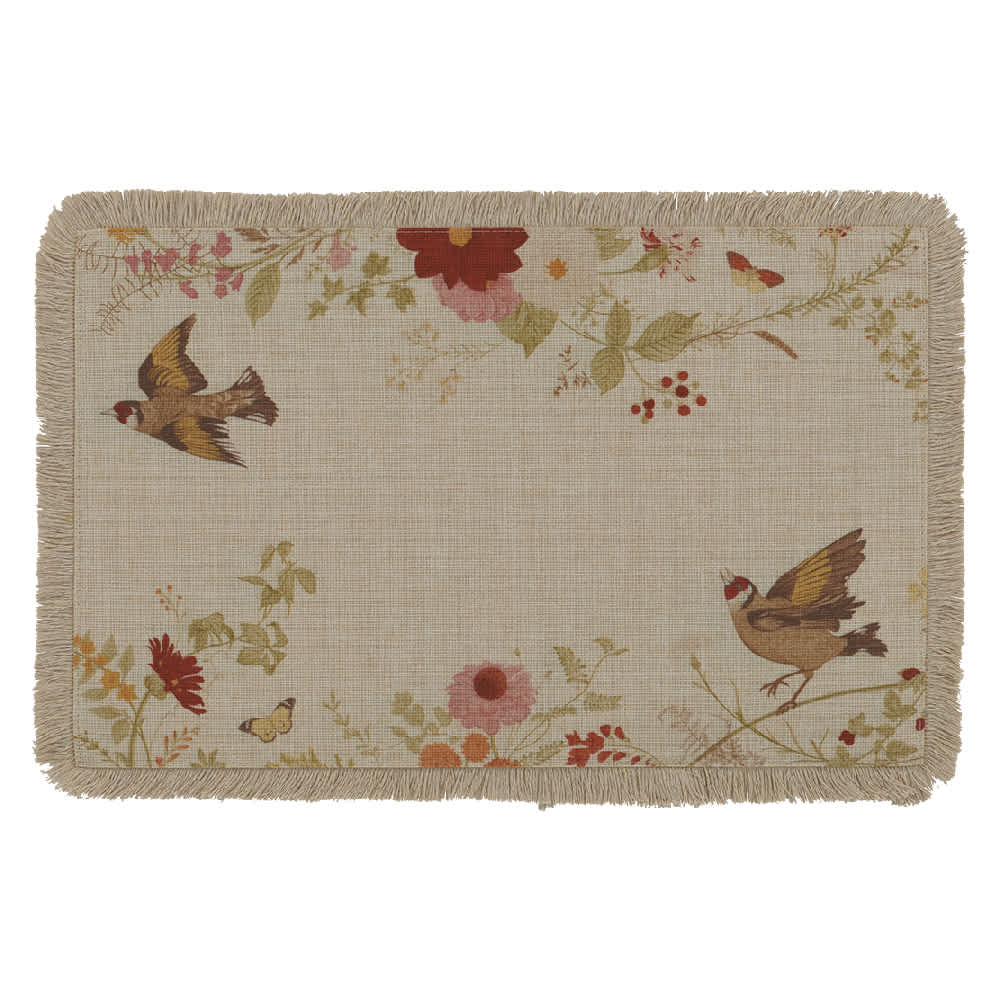 ASTELLA Rectangular Placemat Birds 17 3/4 in. x 11 3/4 in.