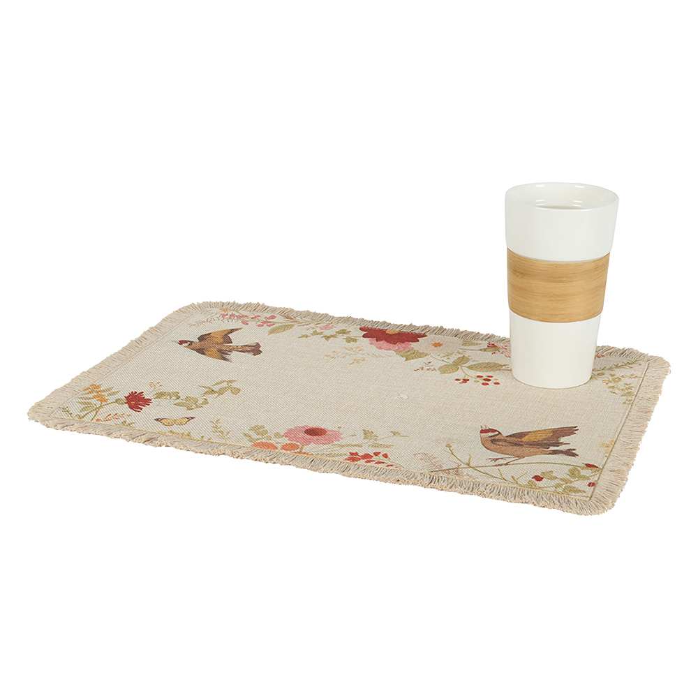 ASTELLA Rectangular Placemat Birds 17 3/4 in. x 11 3/4 in.