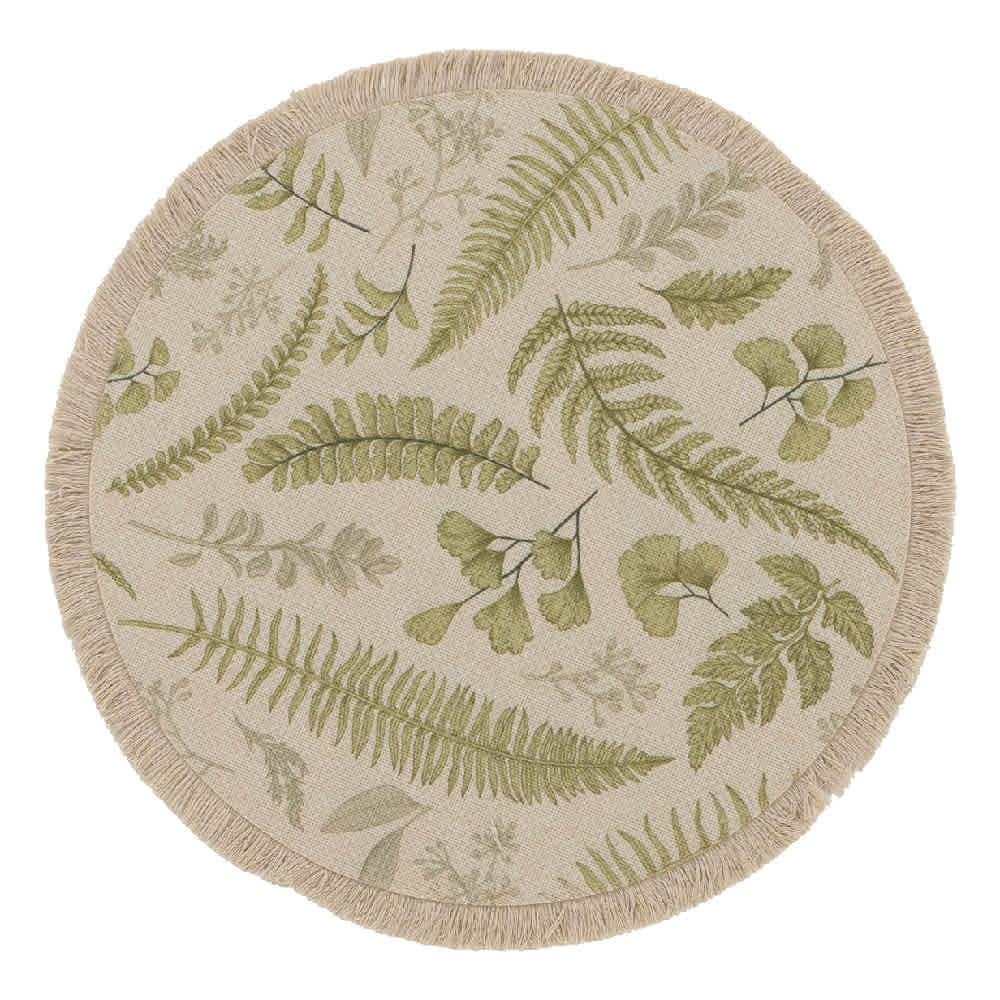 ASTELLA Round Placemat Foliage 15 in