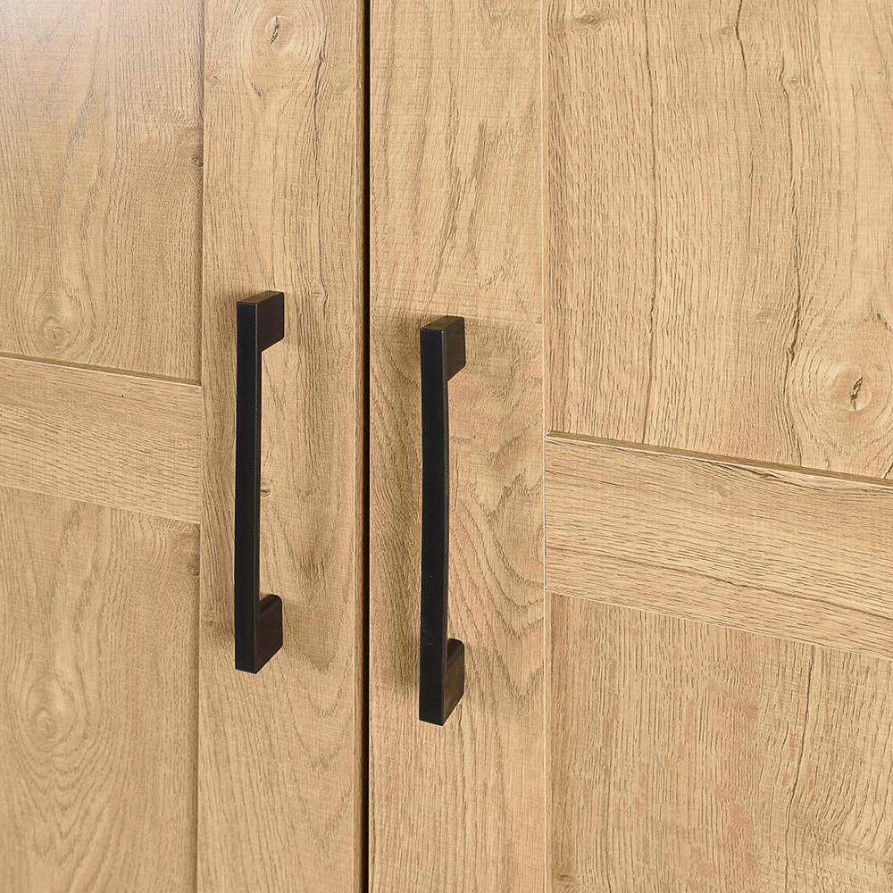 VERTUO Oak Finish Storage Cabinet