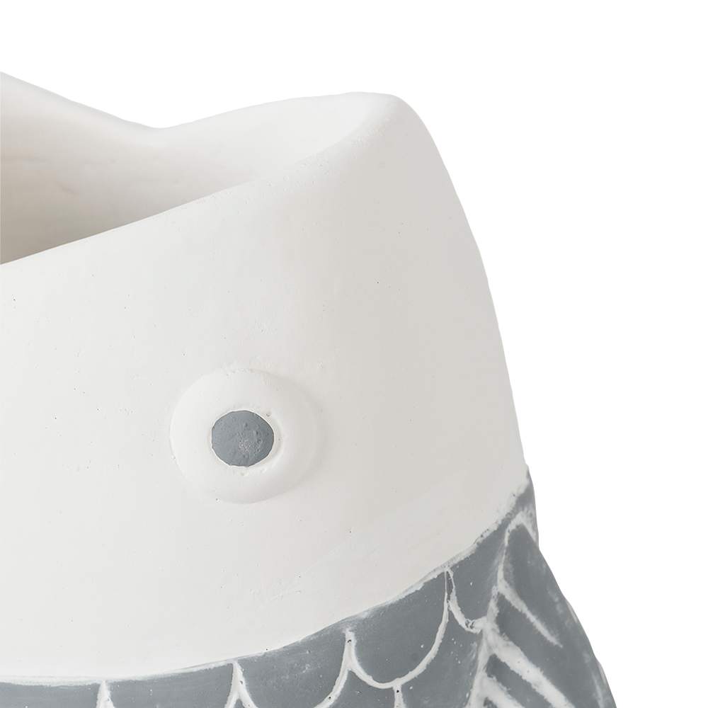 Vase décoratif en ciment en forme de poisson ASTELLA