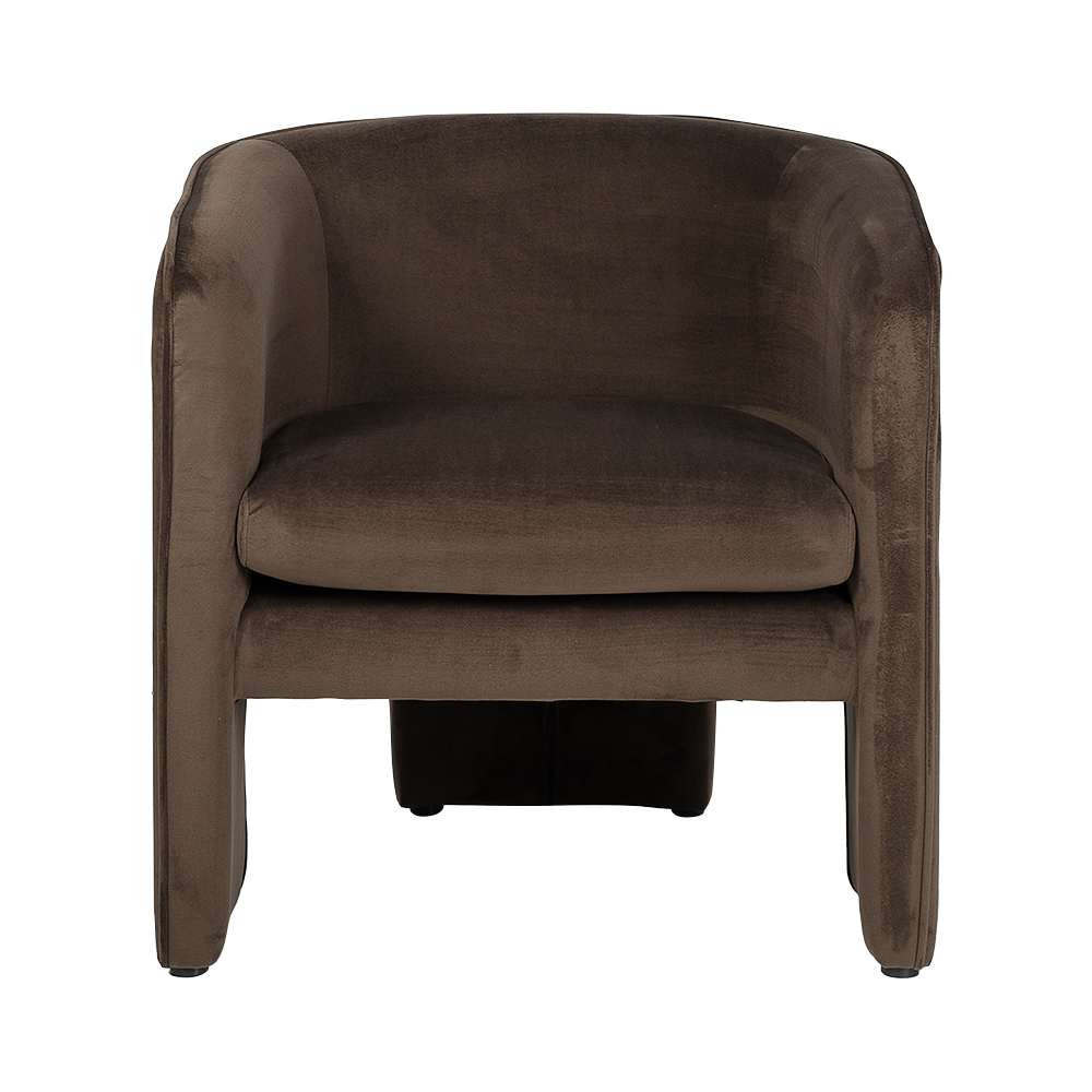 Fauteuil Kuma brun ASTELLA