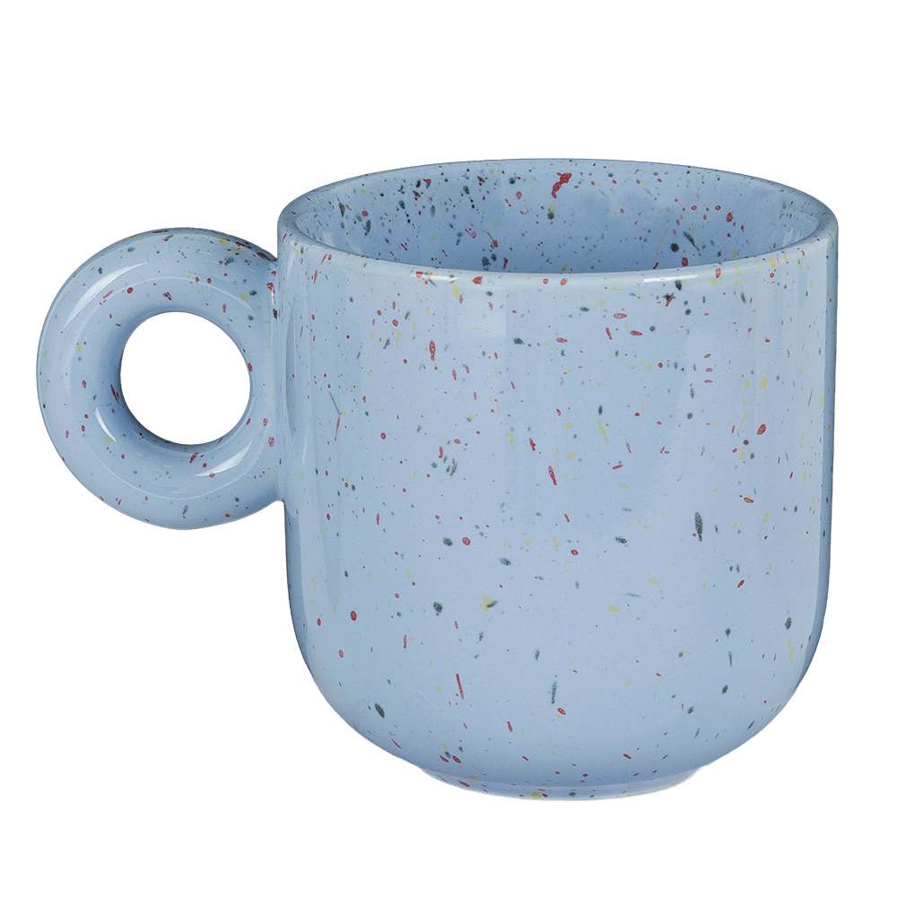Tasse en céramique Confettis bleus 430&nbsp;ml ASTELLA