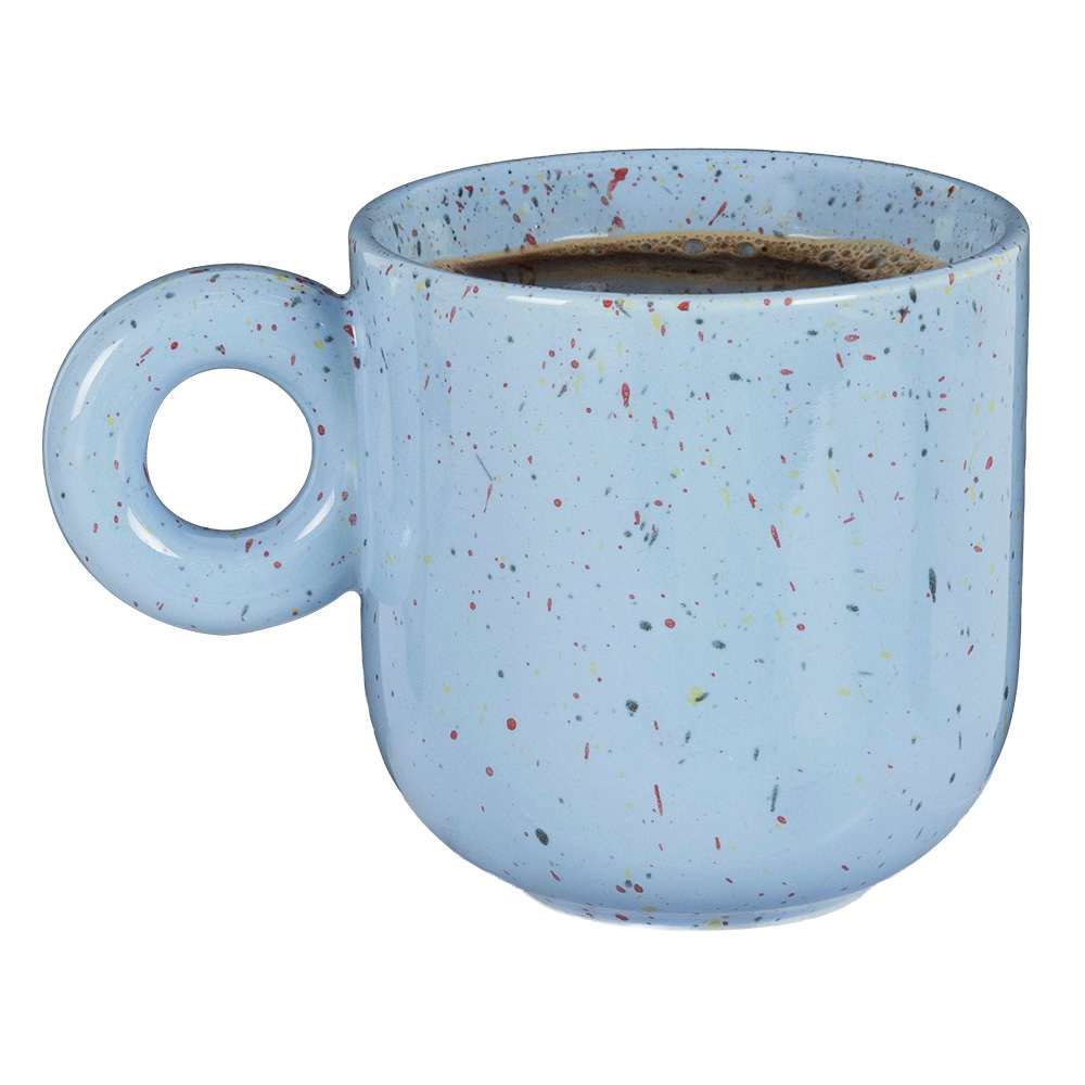Tasse en céramique Confettis bleus 430&nbsp;ml ASTELLA