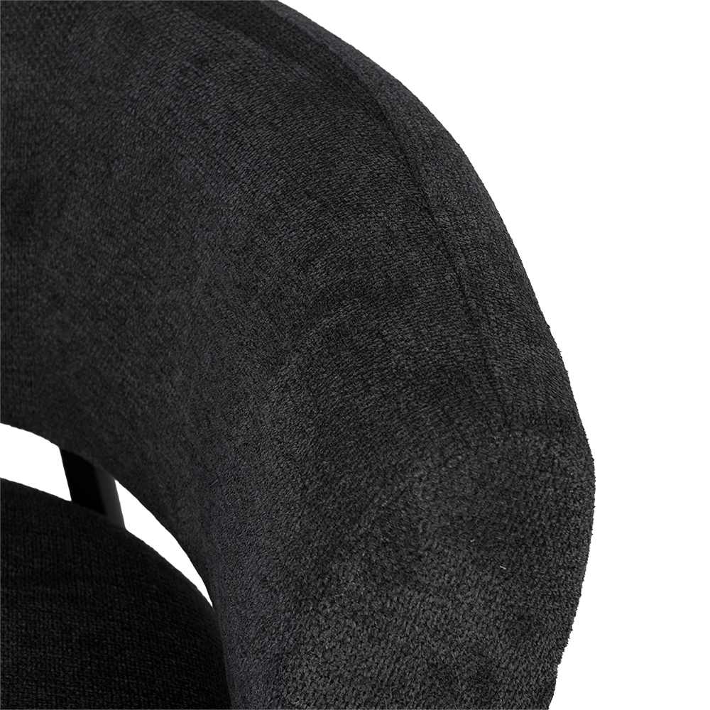 Fauteuil Félicia noir ASTELLA