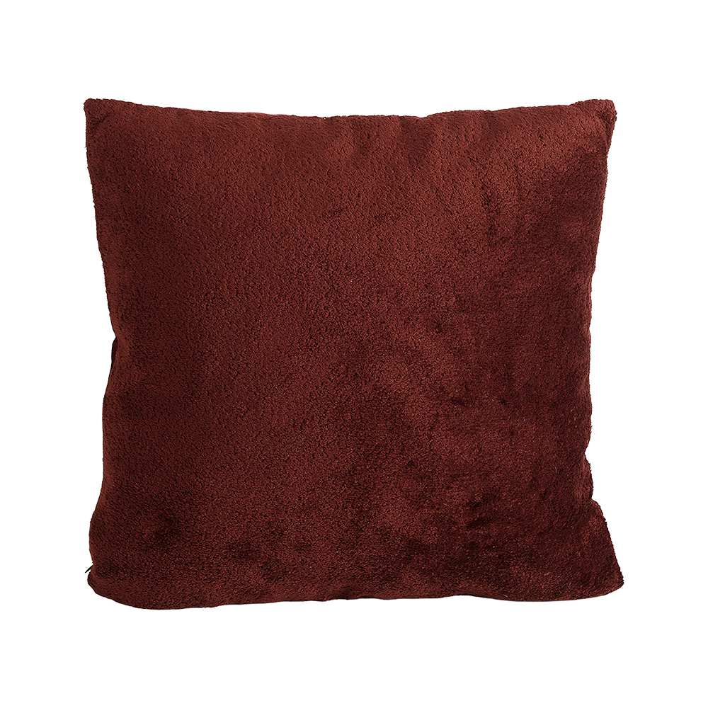 Coussin Velours bordeaux 17 3/4 po x 17 3/4 po ASTELLA