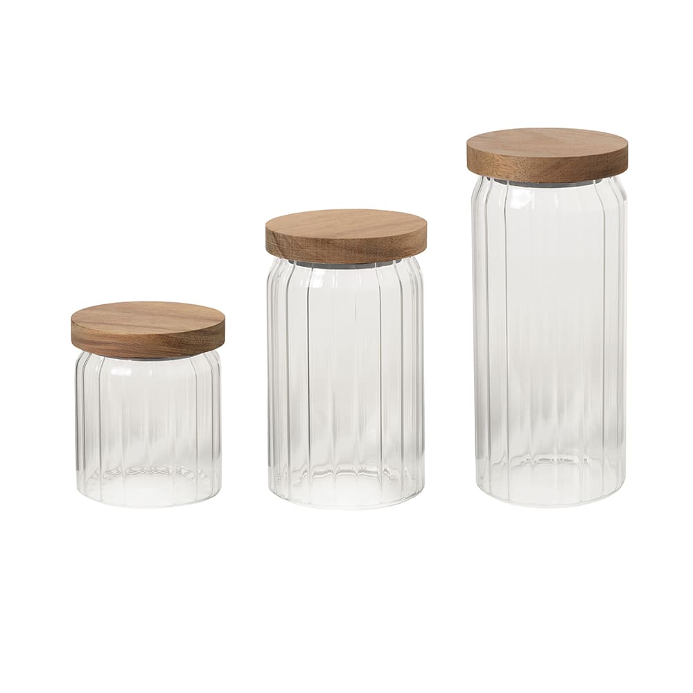 Ensemble de 3&nbsp;contenants en verre pour la cuisine ASTELLA