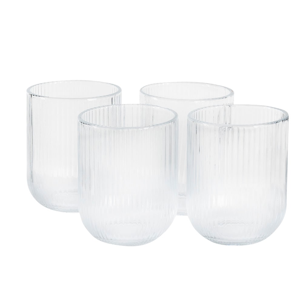 Verres à eau texturés Lola 260 ml Pqt/4 ASTELLA