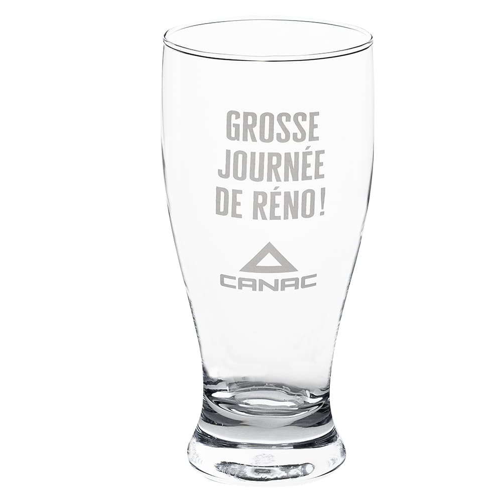 Verre à bière Grosse journée de réno ! 550 ml CANAC