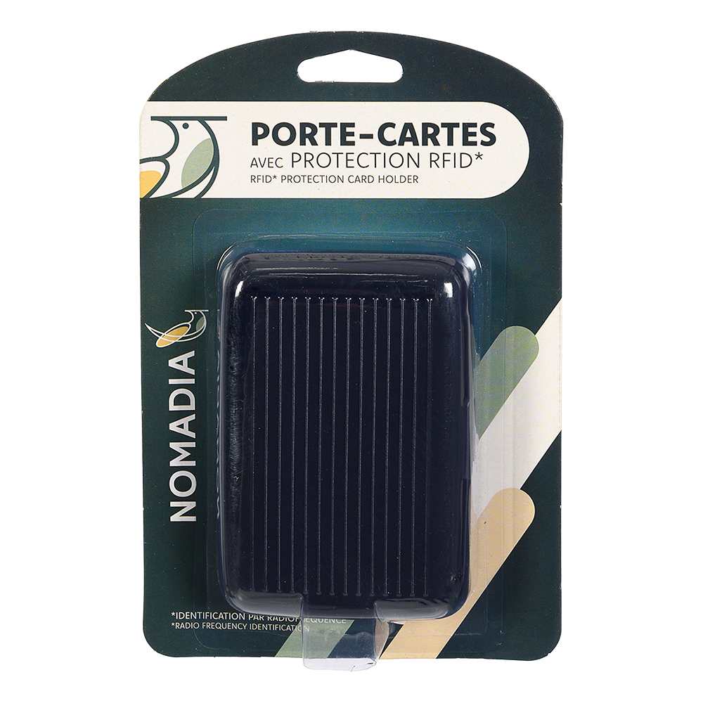 Porte-cartes avec protection RFID noir NOMADIA