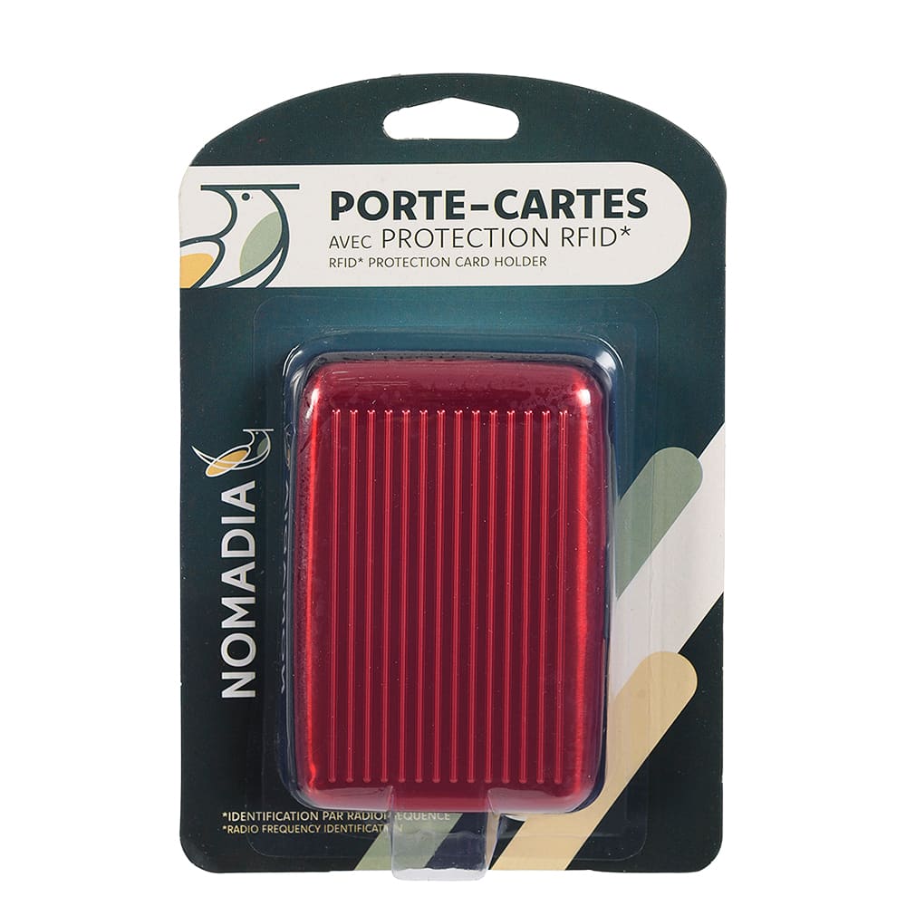 NOMADIA Red RFID Protection Card Holder