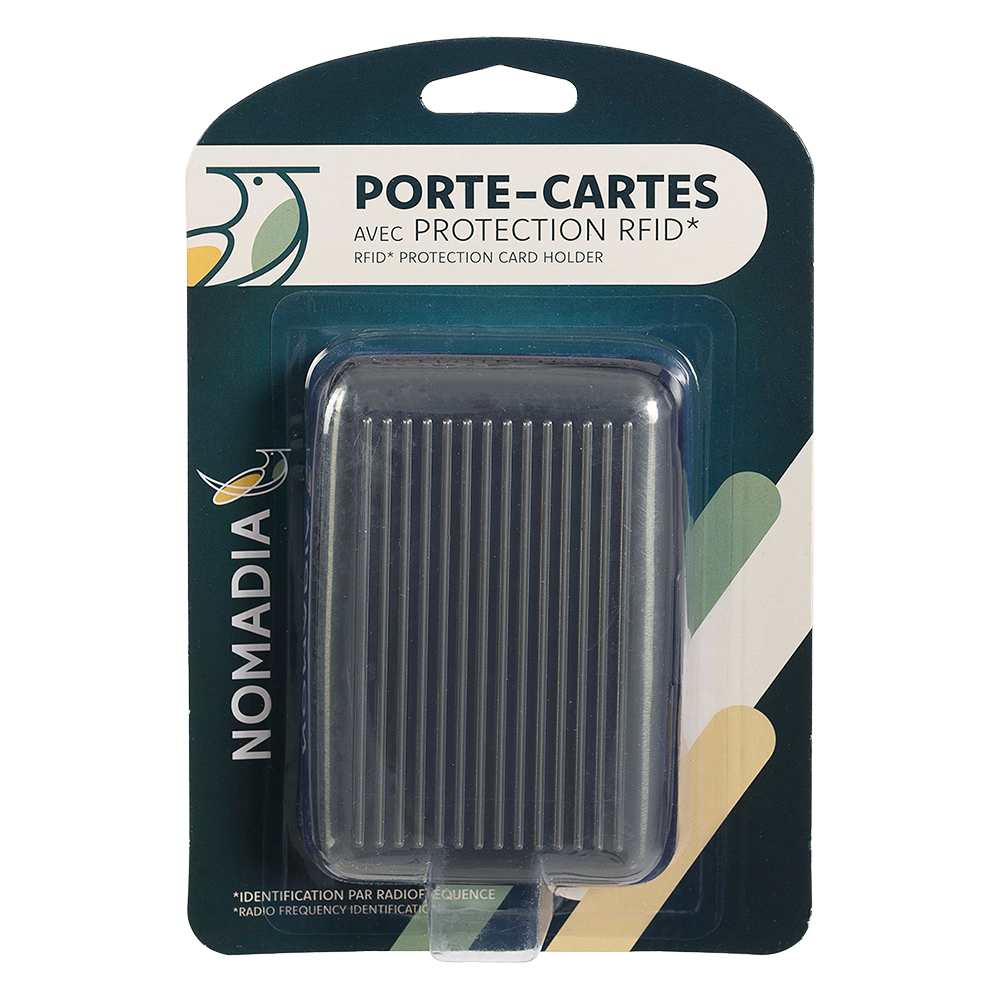 NOMADIA Grey RFID Protection Card Holder