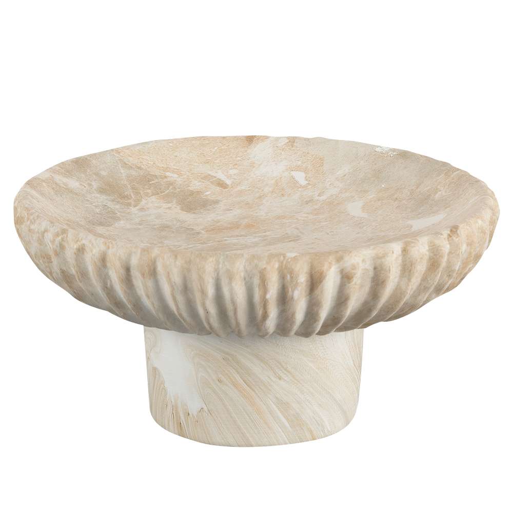 Bol décoratif sur pied effet marbre ASTELLA