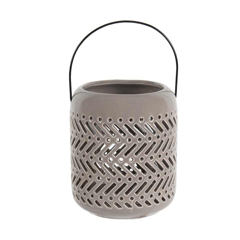 Lanterne décorative grise ASTELLA