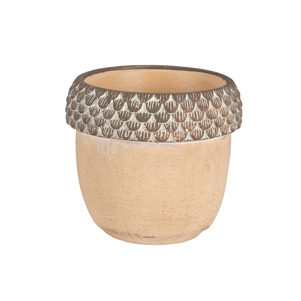 Cache-pot Noix 6&nbsp;1/8&nbsp;po beige ASTELLA