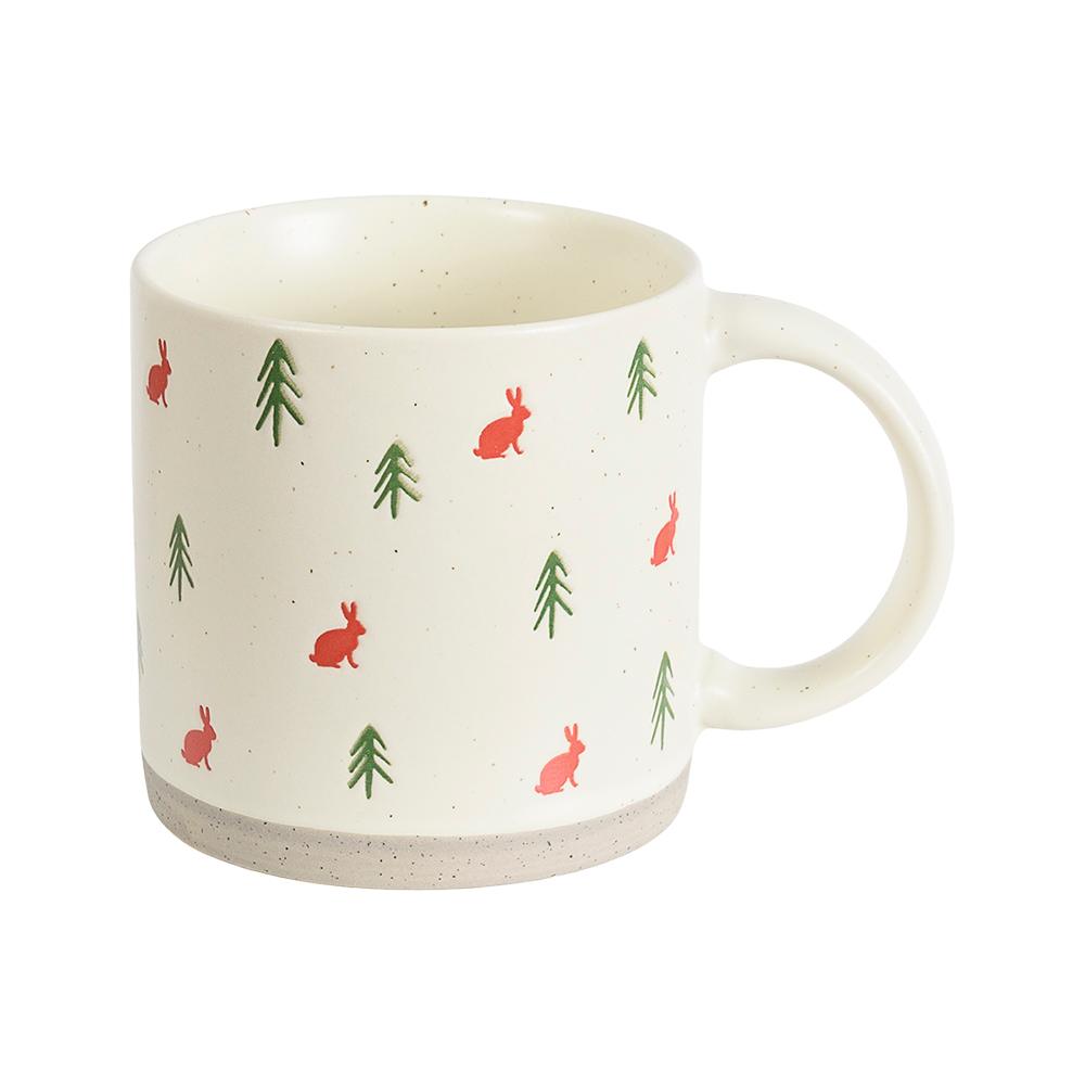 Tasse en céramique Lapins et sapins 400&nbsp;ml VERTUO