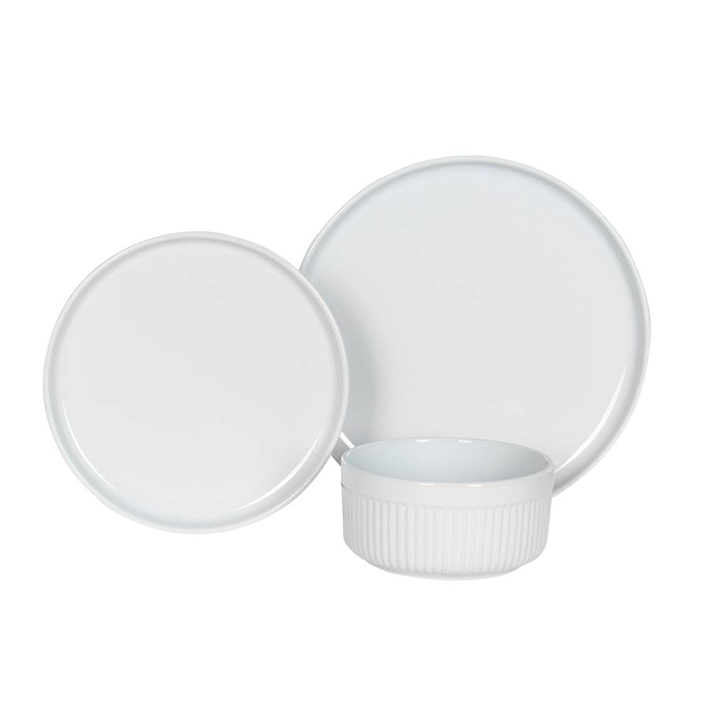Ensemble de vaisselle Aspen blanc ASTELLA