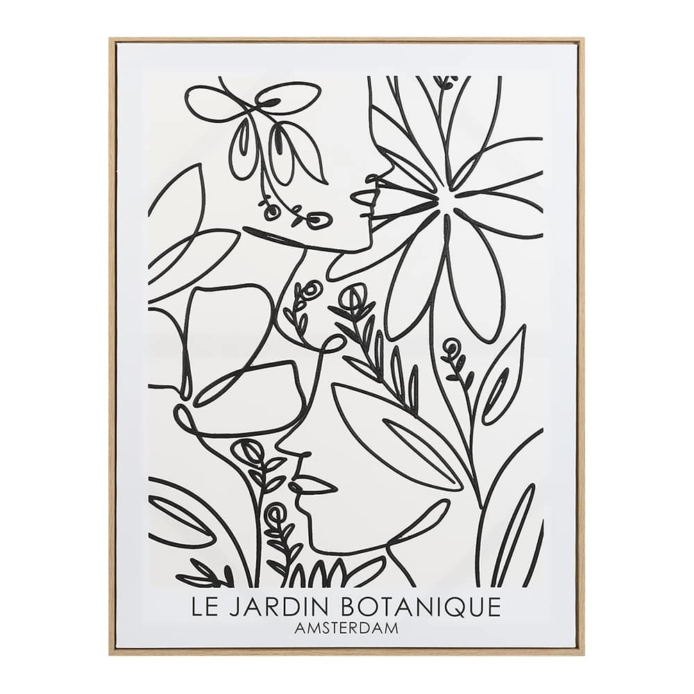 Reproduction sur toile Jardin Botanique 29 1/2 po x 39 3/8 po ASTELLA