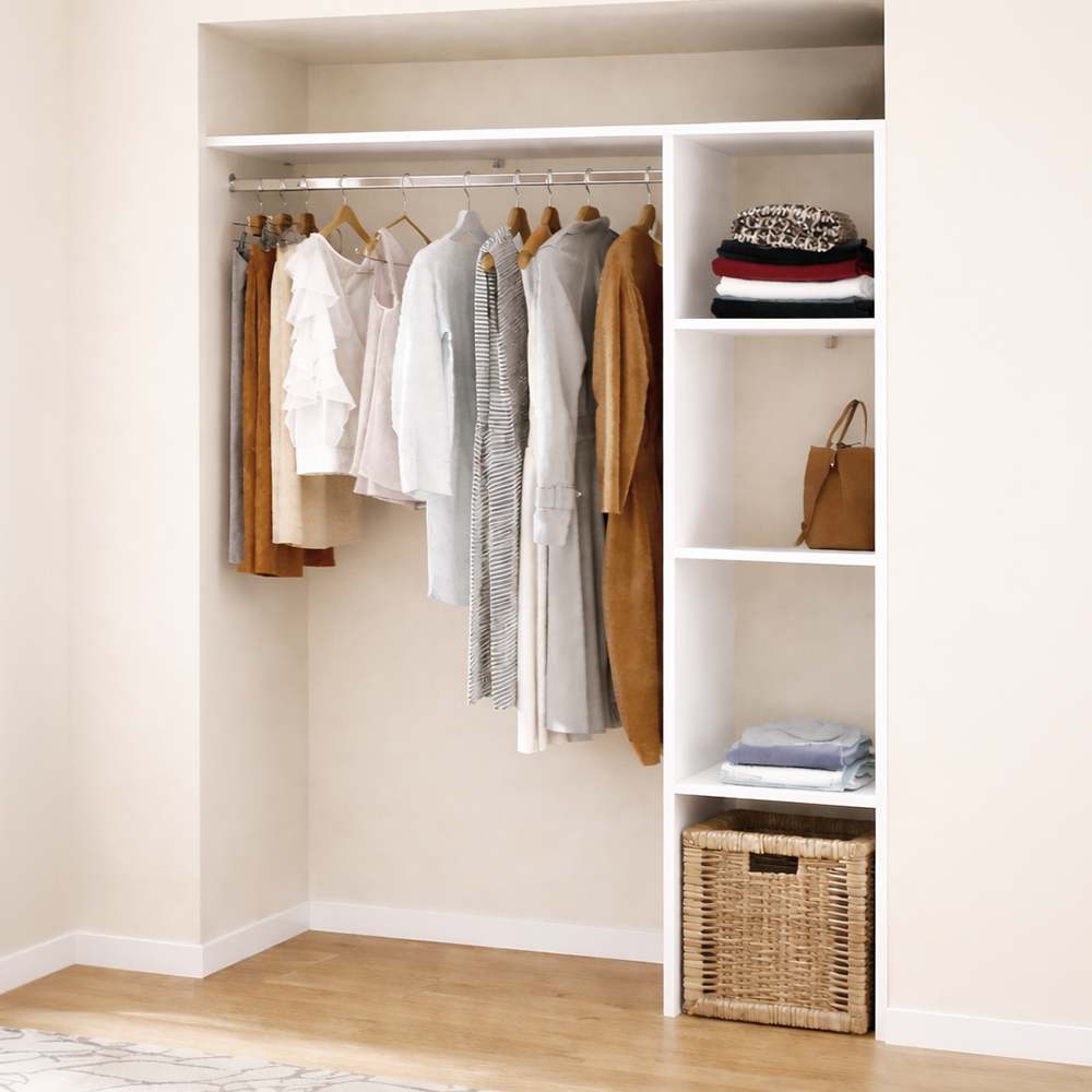 Organisateur de garde-robe Prima blanc VERTUO - Canac