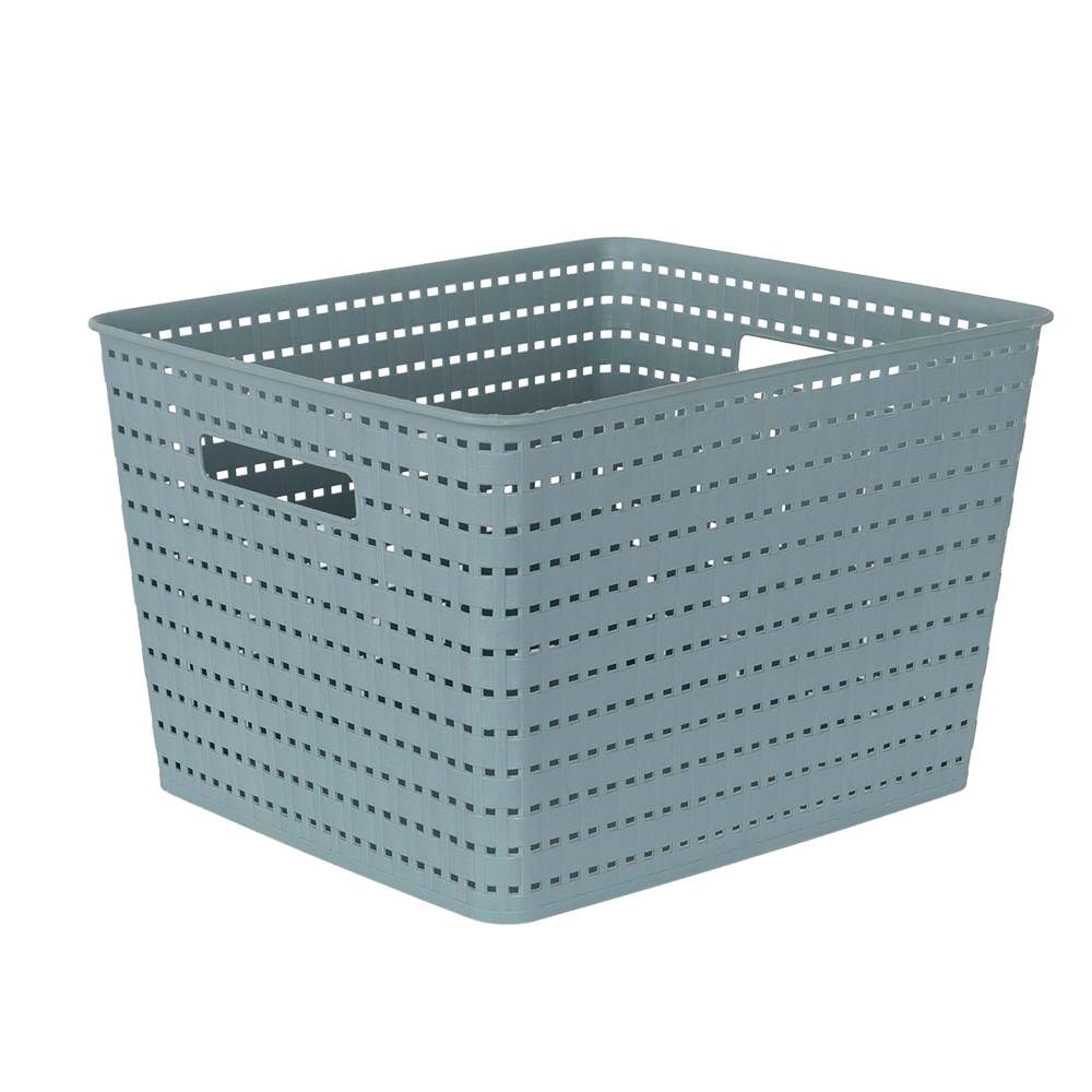 Panier de rangement bleu 14 po