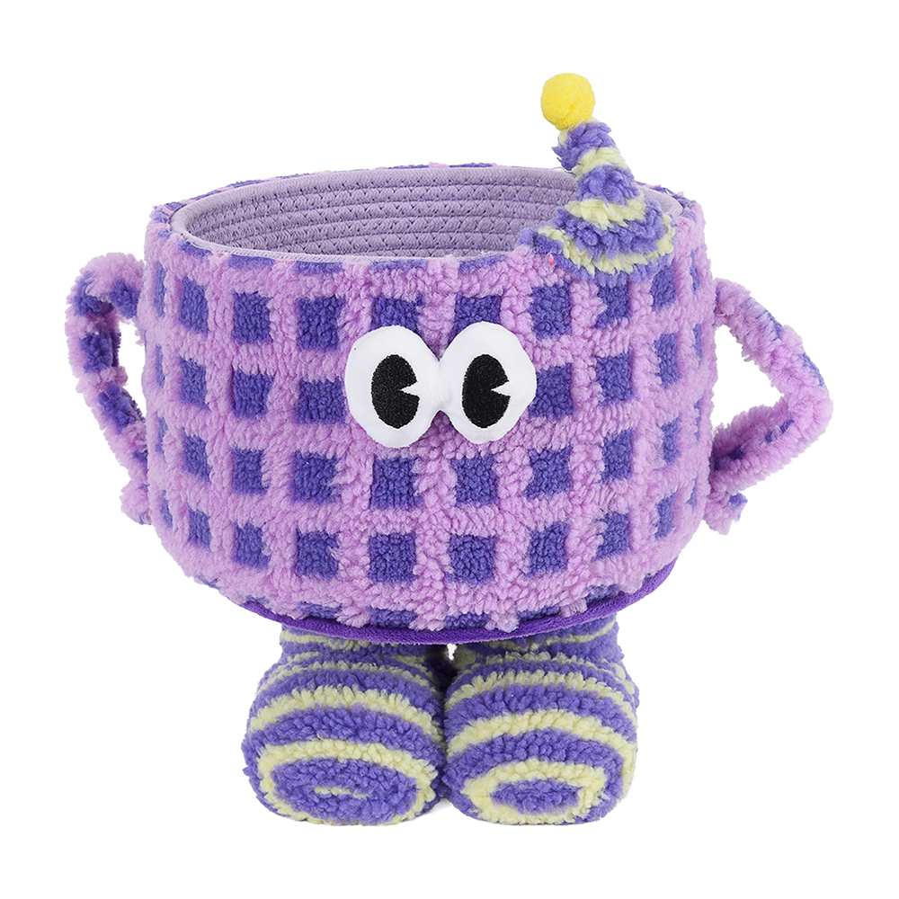 Panier décoratif tasse violet