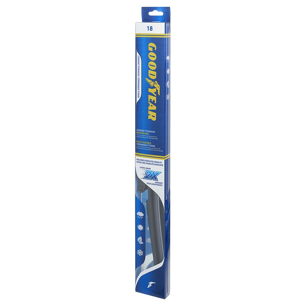 Balai d’essuie-glace Ceramic Titanium Goodyear 18&nbsp;po