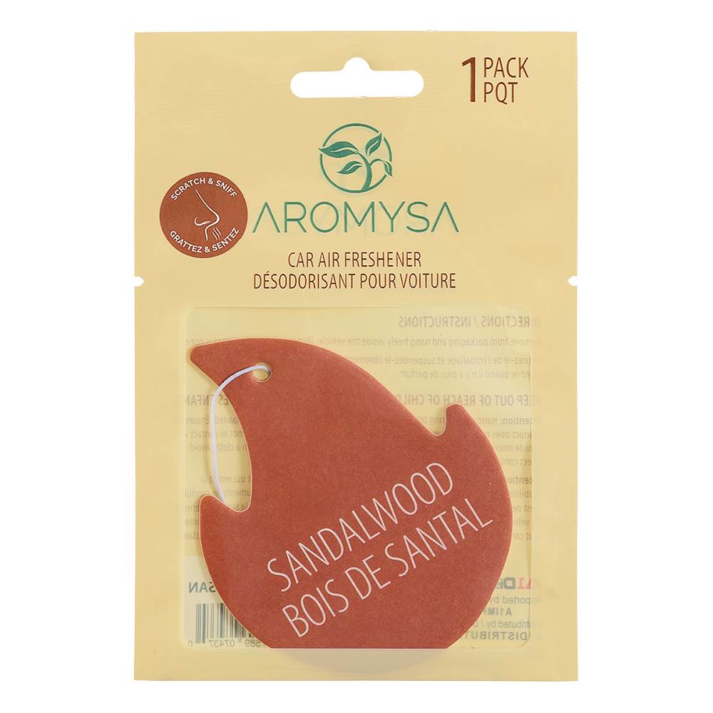 Désodorisant pour l'auto Bois de santal AROMYSA