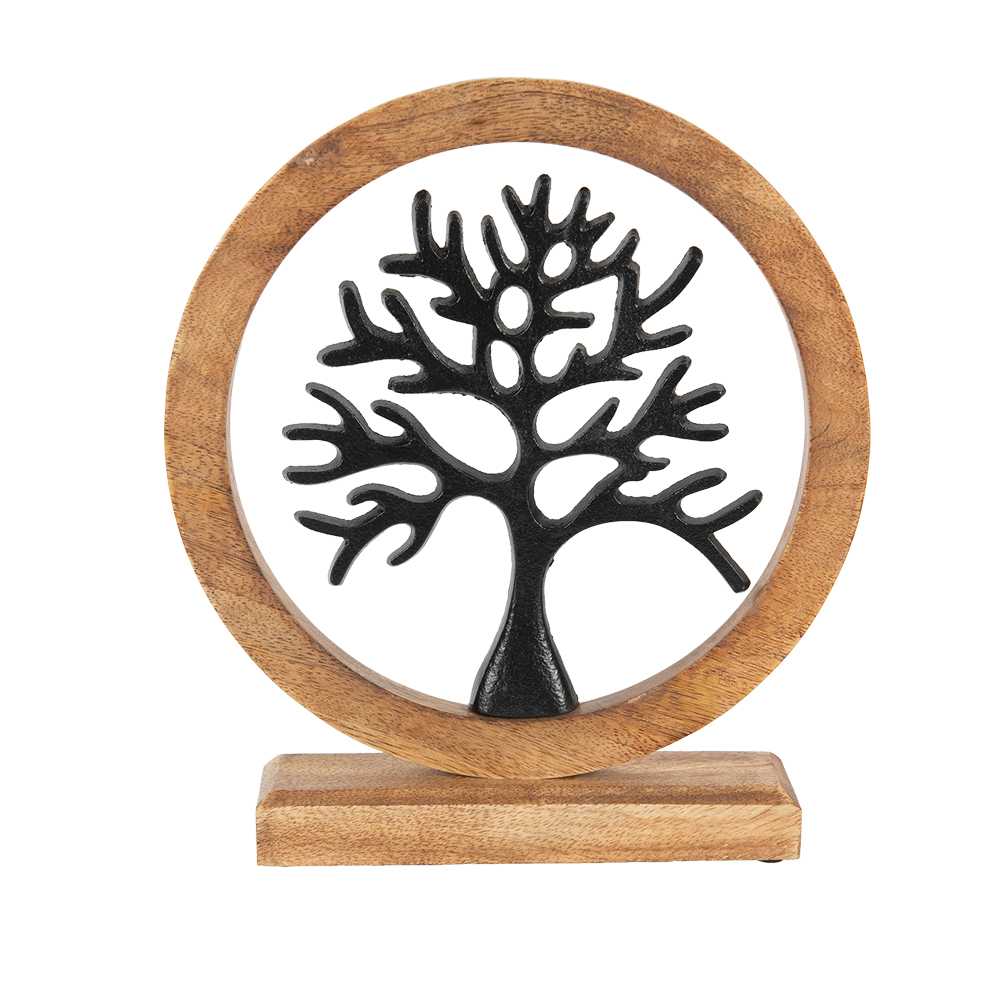Décoration Arbre sur socle en bois