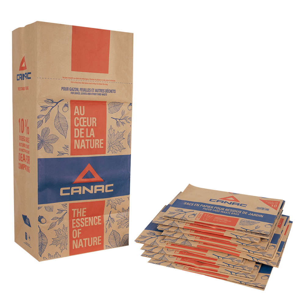 Garden Waste Paper Bags 113&nbsp;L Pkg/10
