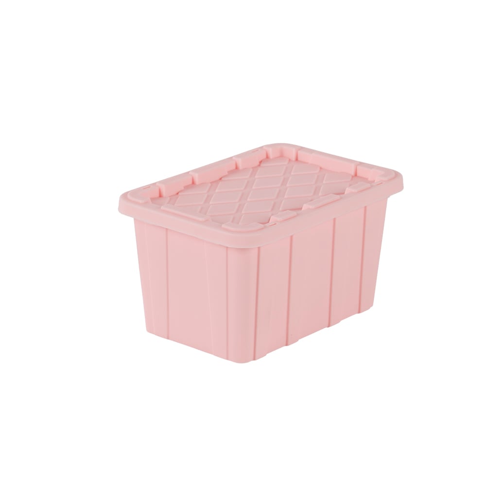 Mini bac de rangement rose