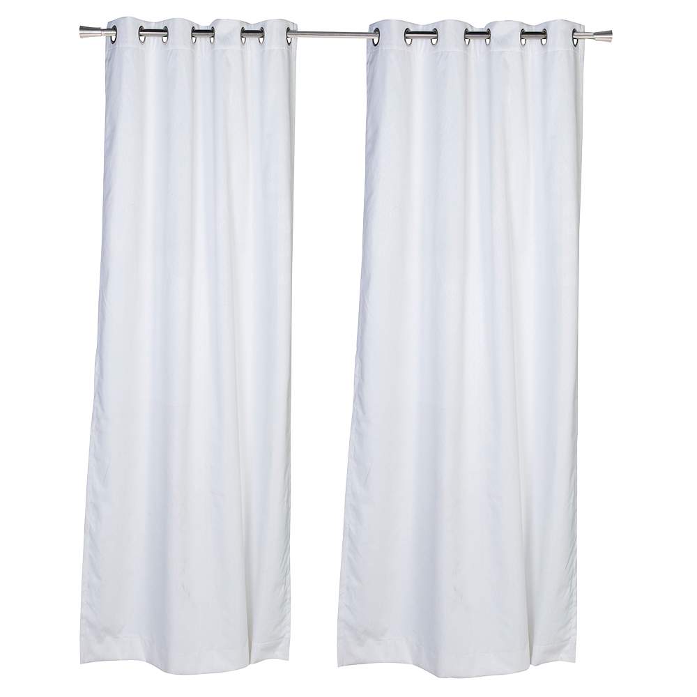 Rideaux coupe-lumière à œillets blancs 54&nbsp;po&nbsp;x&nbsp;84&nbsp;po Pqt/2 VERTUO