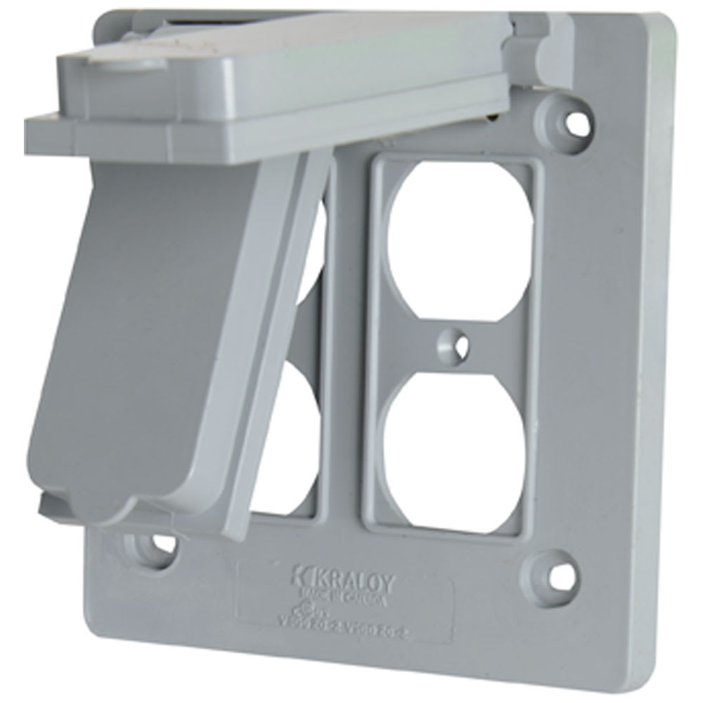 Exterior Electrical Double Outlet Cover