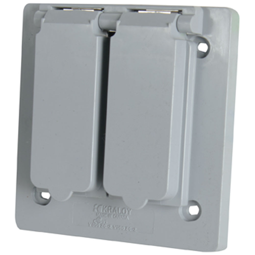 Exterior Electrical Double Outlet Cover