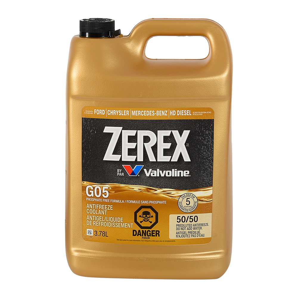 Antigel à radiateur prédilué Zerex G-05 pour véhicule diésel 3,78 L