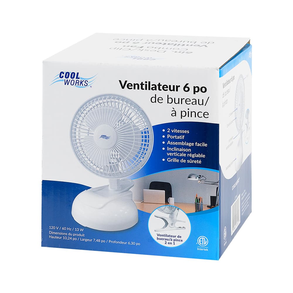 Table Fan 2-in-1 6 in.